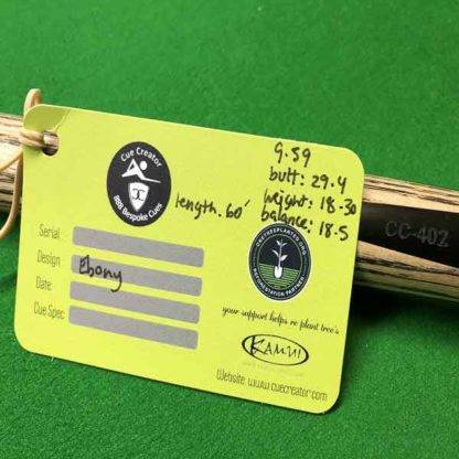 CC402 specs of cue billiards